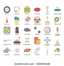 Car Sparepart , Thin Line and Pixel Perfect Icons