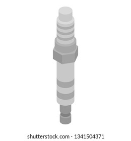 Car spark plug icon. Isometric of car spark plug vector icon for web design isolated on white background