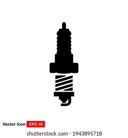 Icono de chispa de auto. Ilustración simple del icono vectorial de chispa para el diseño web aislado en fondo blanco.