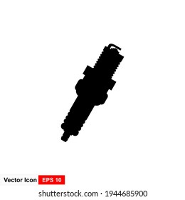 Car spark plug icon. Simple illustration of car spark plug vector icon for web design isolated on white background.