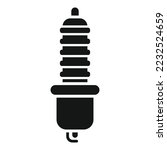 Car sparkplug icon simple vector. Engine plug. Spark auto