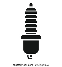 Car sparkplug icon simple vector. Engine plug. Spark auto