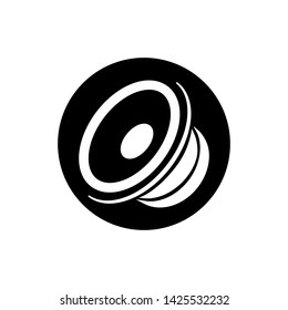car speaker icon vector flat design.speaker collection