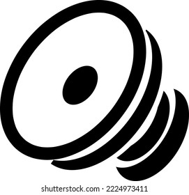 car speaker icon vector flat design.speaker collection on white background..eps

