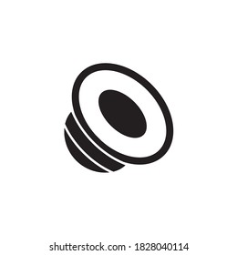 Car Speaker Icon Vector Illustration Flat Design.Speaker Collection
