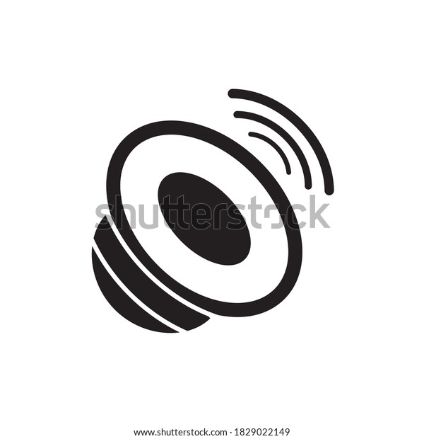 Car Speaker Icon Vector Illustration Flat\
Design.Speaker Collection