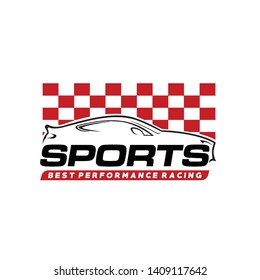 Car and Speed Automotive Logo Vector Illustration