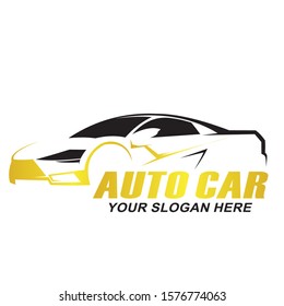 Car and Speed Automotive Logo Vector Illustration 