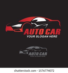 Car and Speed Automotive Logo Vector Illustration 