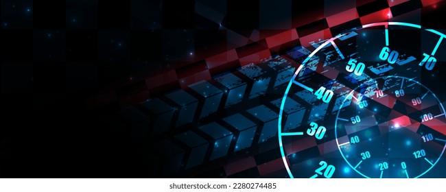 Car speed concept abstract background image