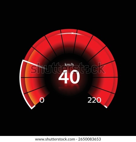 Car speed dashboard concept and logo icon vector design