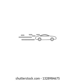 car speed icon. Simple thin line, outline vector of universal icons for UI and UX, website or mobile application