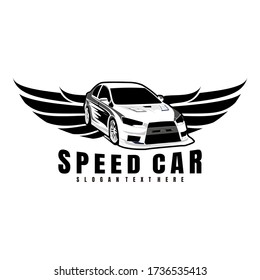 car speed logo design vector