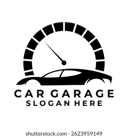 Car Speed logo design vector template. Car Garage logo design