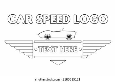 Car Speed Logo, Vektordesign