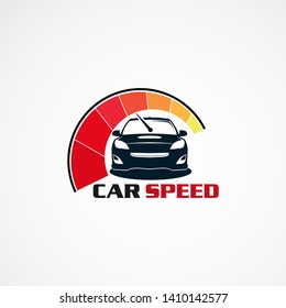 car speed with modern touch logo vector, icon, element, and template for business
