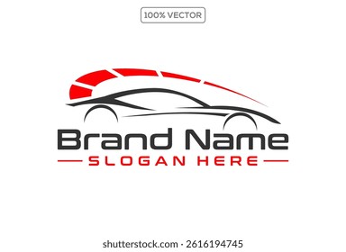 car speed performance, RPM, acceleration, logo template vector
