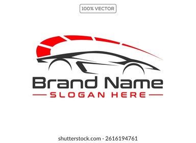 car speed performance, RPM, acceleration, logo vector