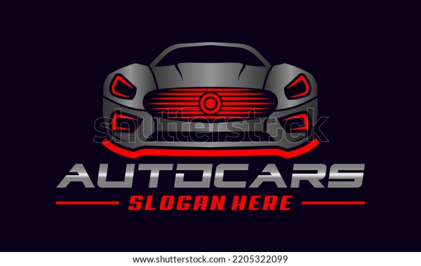 Car Speed Sport logo design vector Premium Vector.\
Automotive Logo Vector Template. Glossy Car Logo design.  Auto\
style car logo design with concept sports vehicle icon silhouette\
with light grey,