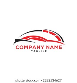 car speed test logo design