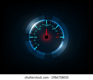 Car speedometer Dashboard panel automobile illustration