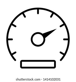 car speedometer favorites icon vector
