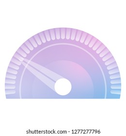 Car speedometer icon. Cartoon of car speedometer vector icon for web design isolated on white background
