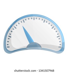 Car speedometer icon. Cartoon of car speedometer vector icon for web design isolated on white background