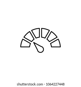 car speedometer icon. Element of Car sales and repair for mobile concept and web apps. Thin line  icon for website design and development, app development. Premium icon on white background