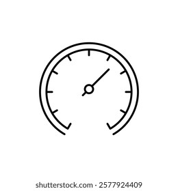 Car speedometer icon Flat illustration sign