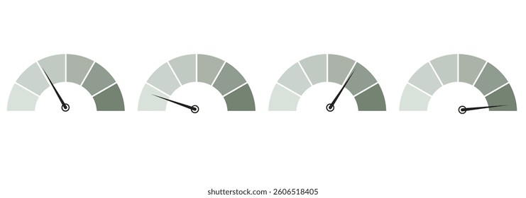 Car speedometer icon in line design. Car, speedometer, vehicle, dashboard, gauge, meter, velocity on white background vector. Car speedometer editable stroke icon . 