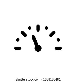 Car speedometer icon with line style