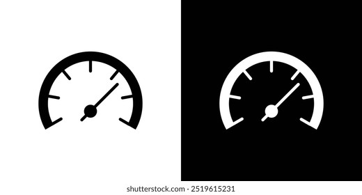 Car speedometer icon linear logo isolated