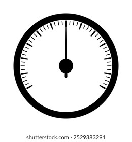 Car Speedometer Icon Symbol. Tachometer or Odometer. Vector Illustration.