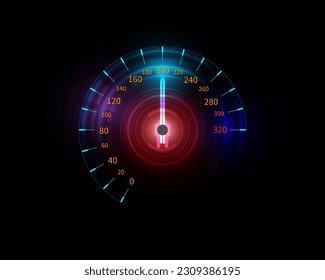 Car speedometer movement background illustration