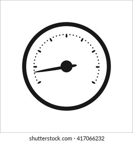 Car speedometer sign simple icon on  background