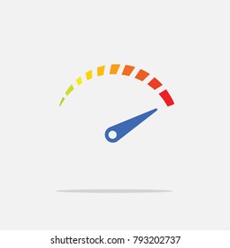 Car speedometer vector icon