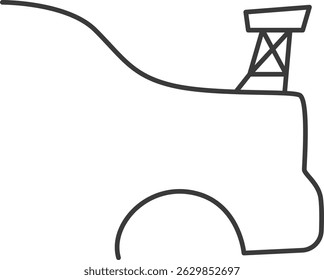 Symbol für den Autolöffler. Symbol für die Autoveränderungsänderung im Gliederungsstil.
