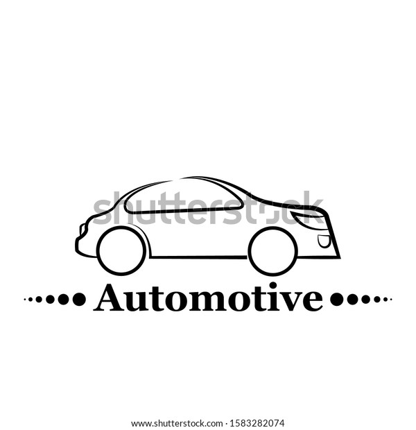 car sport sedan\
logo with hand drawn style