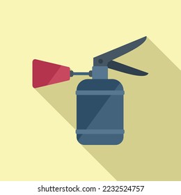 Vector plano del icono de la olla de aerosol de coches. Reparar automáticamente. Servicio de garaje