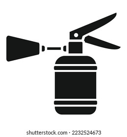 Icono de la olla de aerosol de coches vector simple. Reparar automáticamente. Servicio de garaje