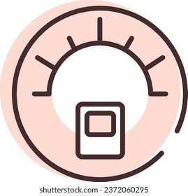 Car spread, illustration or icon, vector on white background.