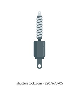 Car spring icon. Flat illustration of car spring vector icon isolated on white background