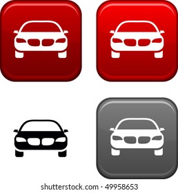 Botones del cuadrado del coche. Icono negro incluido.