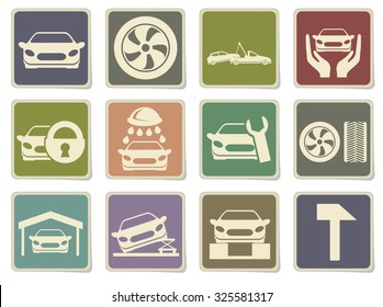 car srvice icons