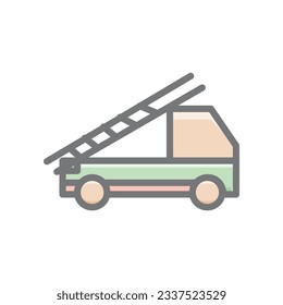 Car Stairs, Aerial Lift Vector Awesome Fill Icon