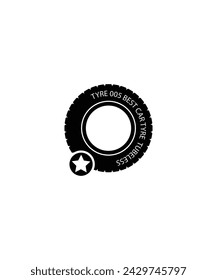 Coche con icono de estrella, vector mejor icono plano.