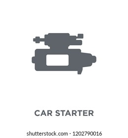 car starter icon. car starter design concept from Car parts collection. Simple element vector illustration on white background.