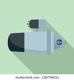 Car starter icon. Flat illustration of car starter vector icon for web design