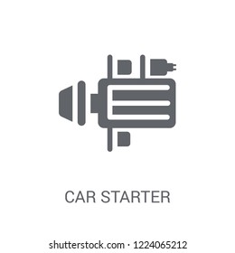 car starter icon. Trendy car starter logo concept on white background from car parts collection. Suitable for use on web apps, mobile apps and print media.